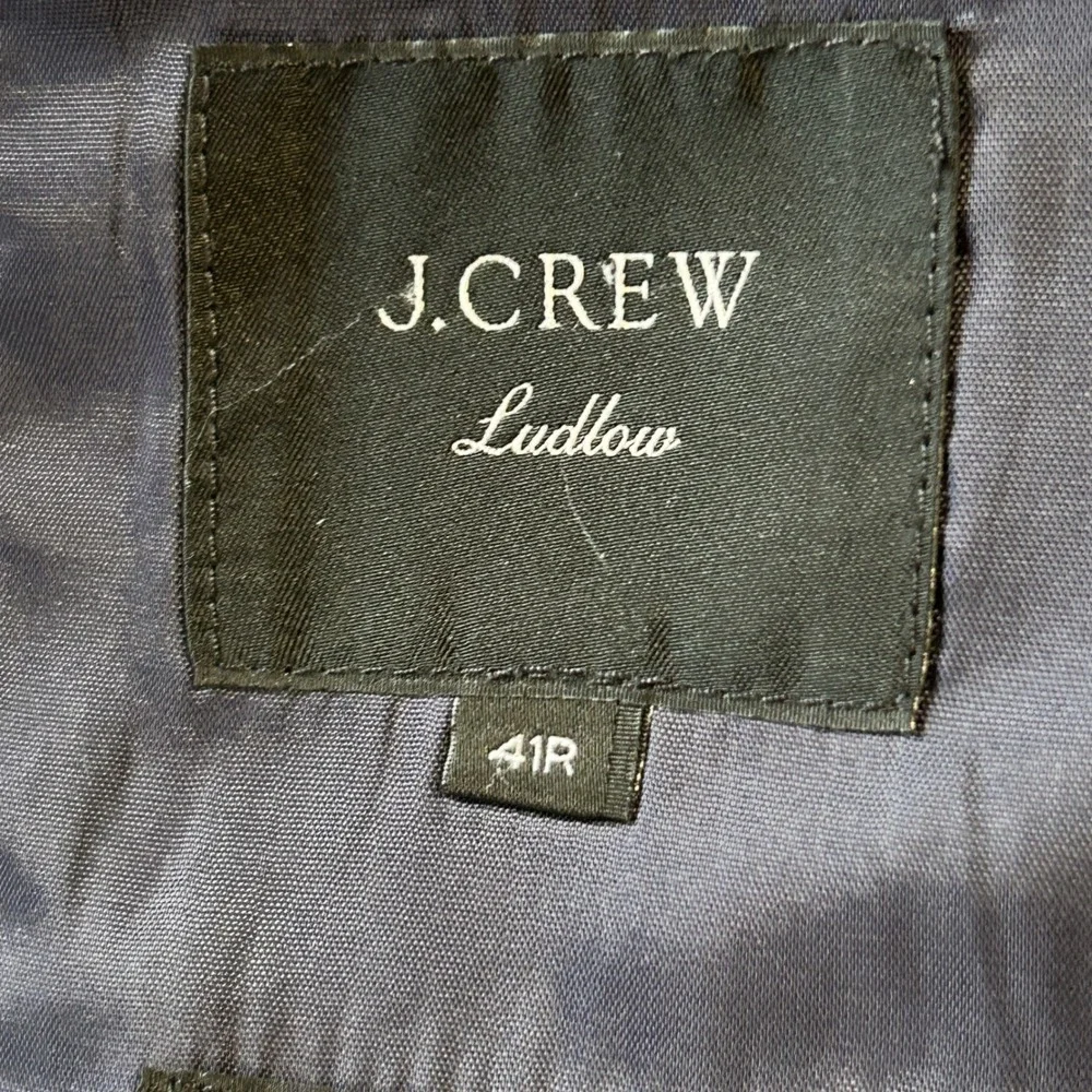J.Crew Ludlow Blazer 41R Slim‎  Four Season Wool Gray Men's Sport Coat  2-Button